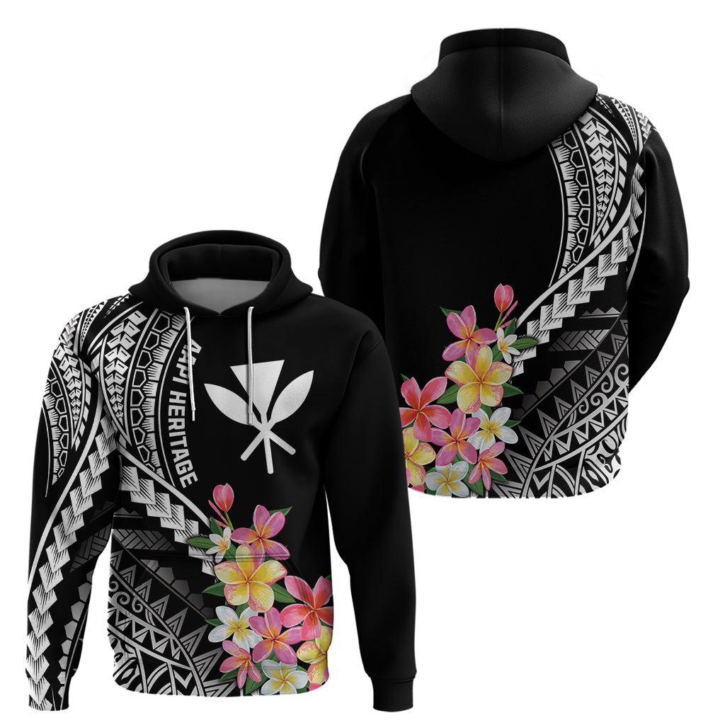 AAPI Heritage Month Zip Hoodie Kanaka Hawaii Plumeria
