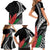 AAPI Heritage Month Family Matching Short Sleeve Bodycon Dress and Hawaiian Shirt Samoa Teuila