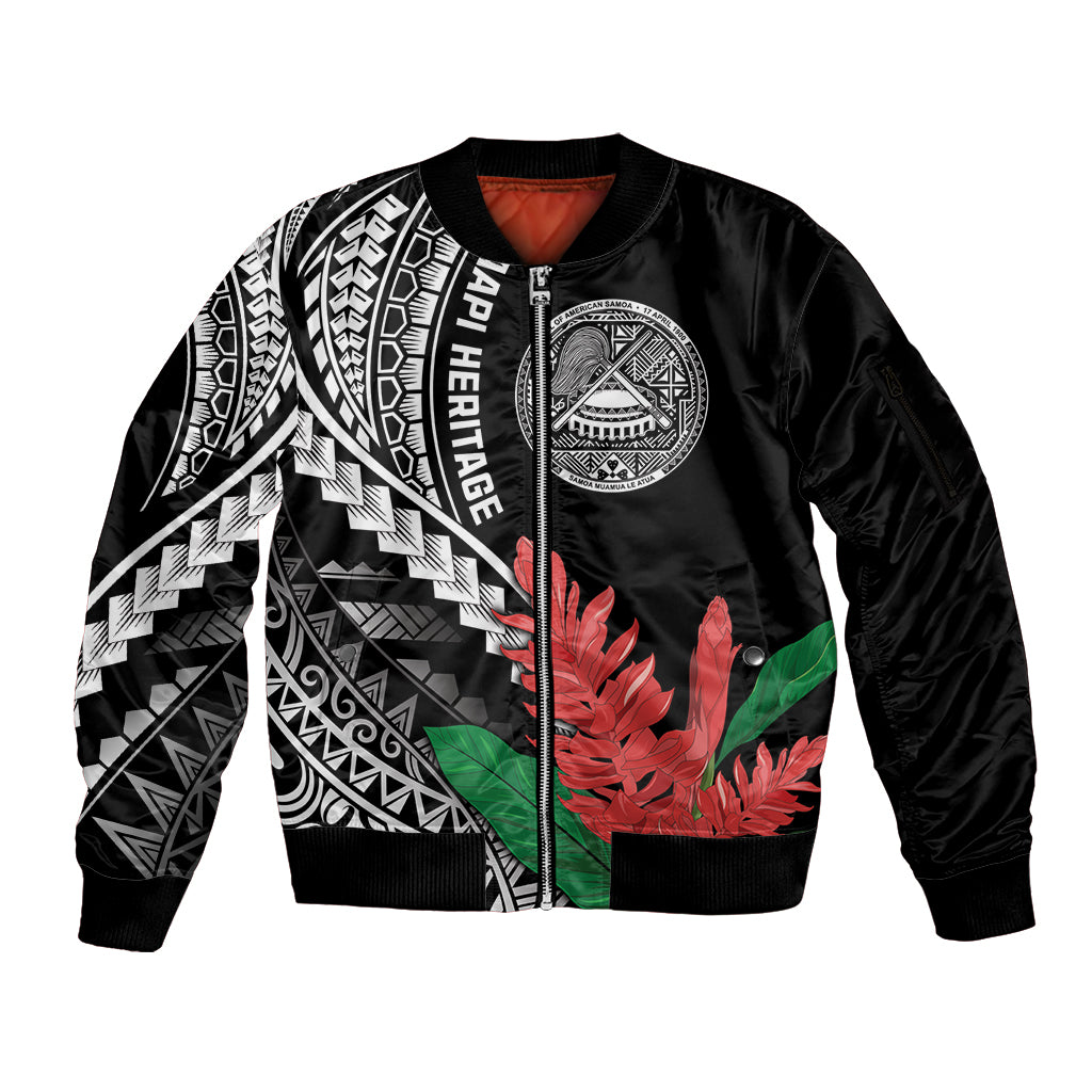 AAPI Heritage Month Sleeve Zip Bomber Jacket Samoa Teuila