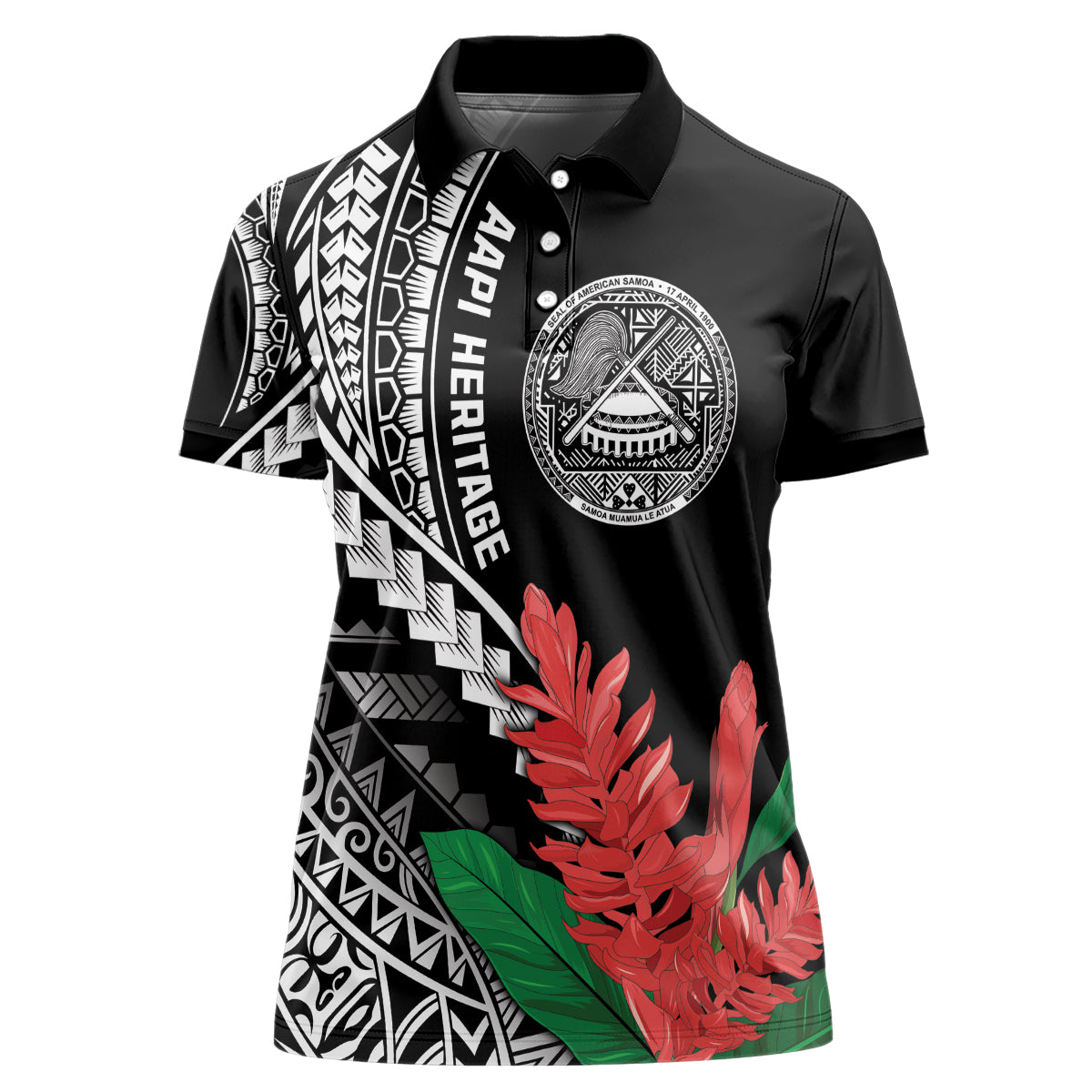 AAPI Heritage Month Women Polo Shirt Samoa Teuila