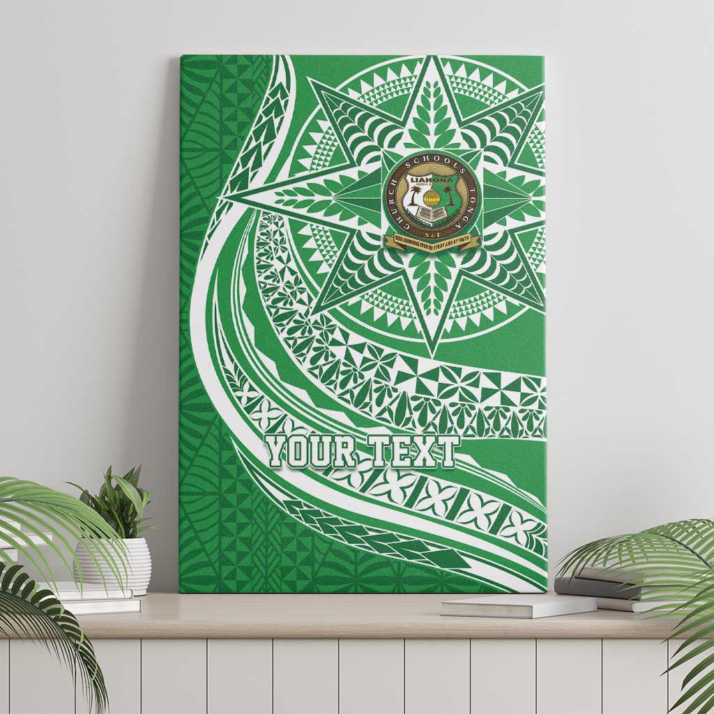 Tonga Liahona High School Personalized Canvas Wall Art Ngatu Tokelaufeletoa Motifs