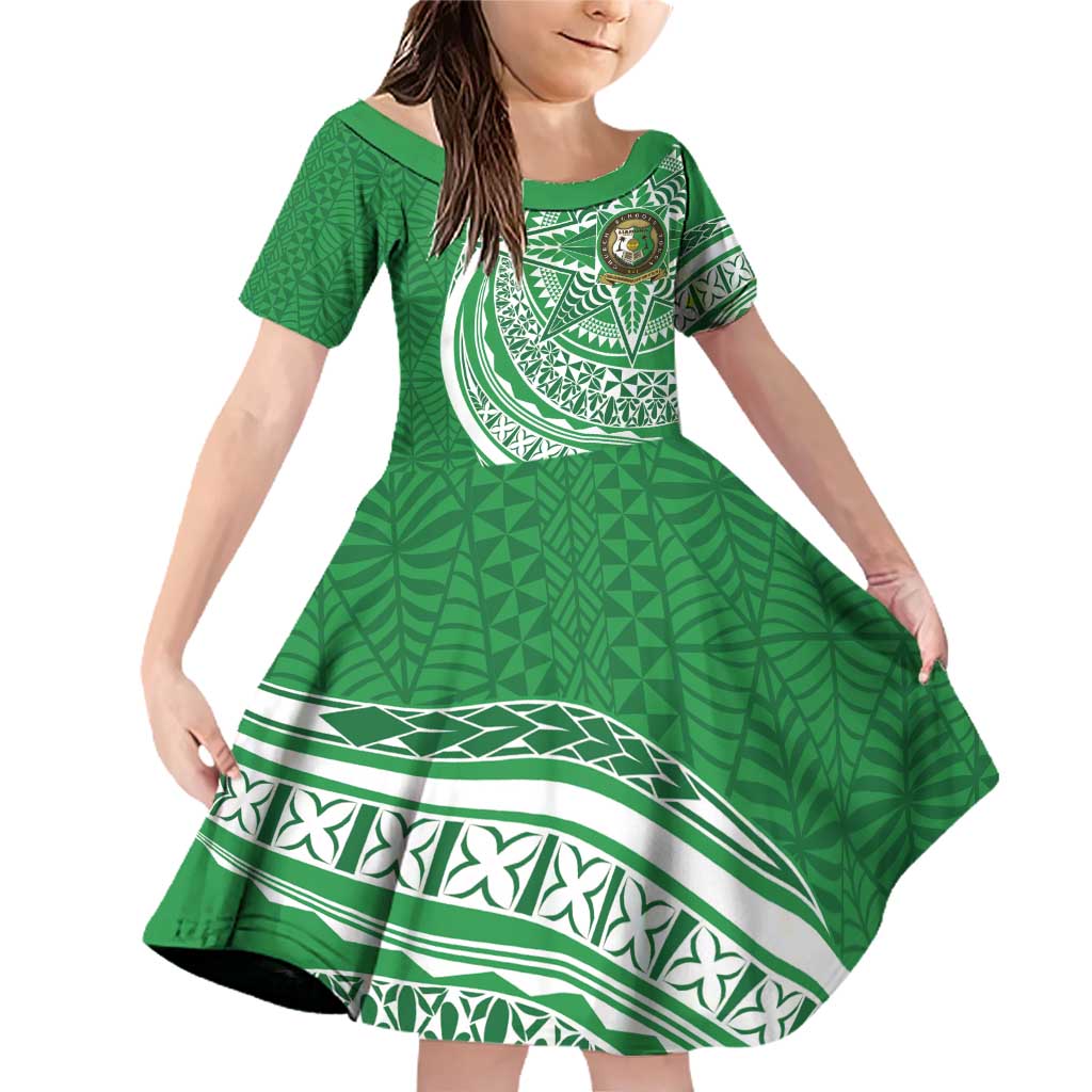 Tonga Liahona High School Personalized Family Matching Off Shoulder Short Dress and Hawaiian Shirt Ngatu Tokelaufeletoa Motifs