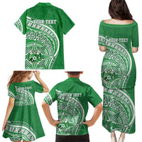 Tonga Liahona High School Personalized Family Matching Puletasi and Hawaiian Shirt Ngatu Tokelaufeletoa Motifs