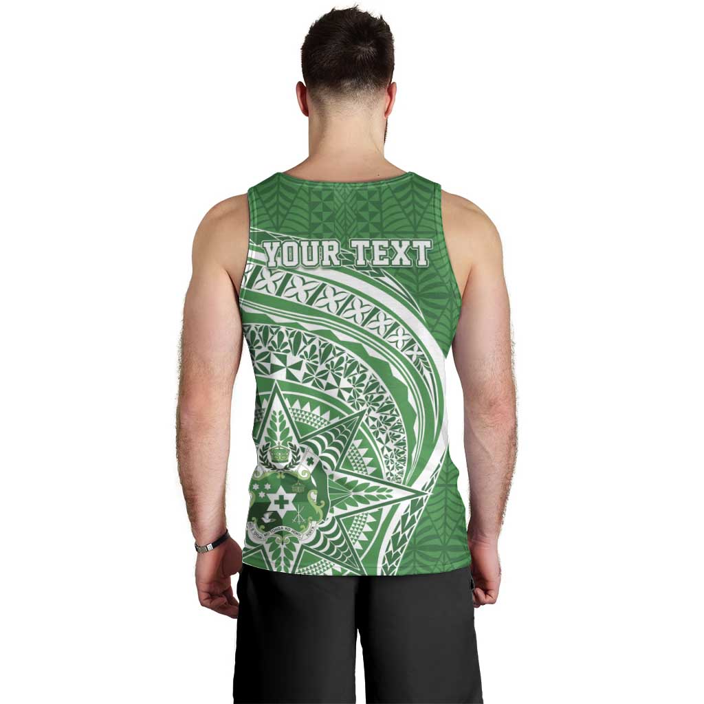 Tonga Liahona High School Personalized Men Tank Top Ngatu Tokelaufeletoa Motifs