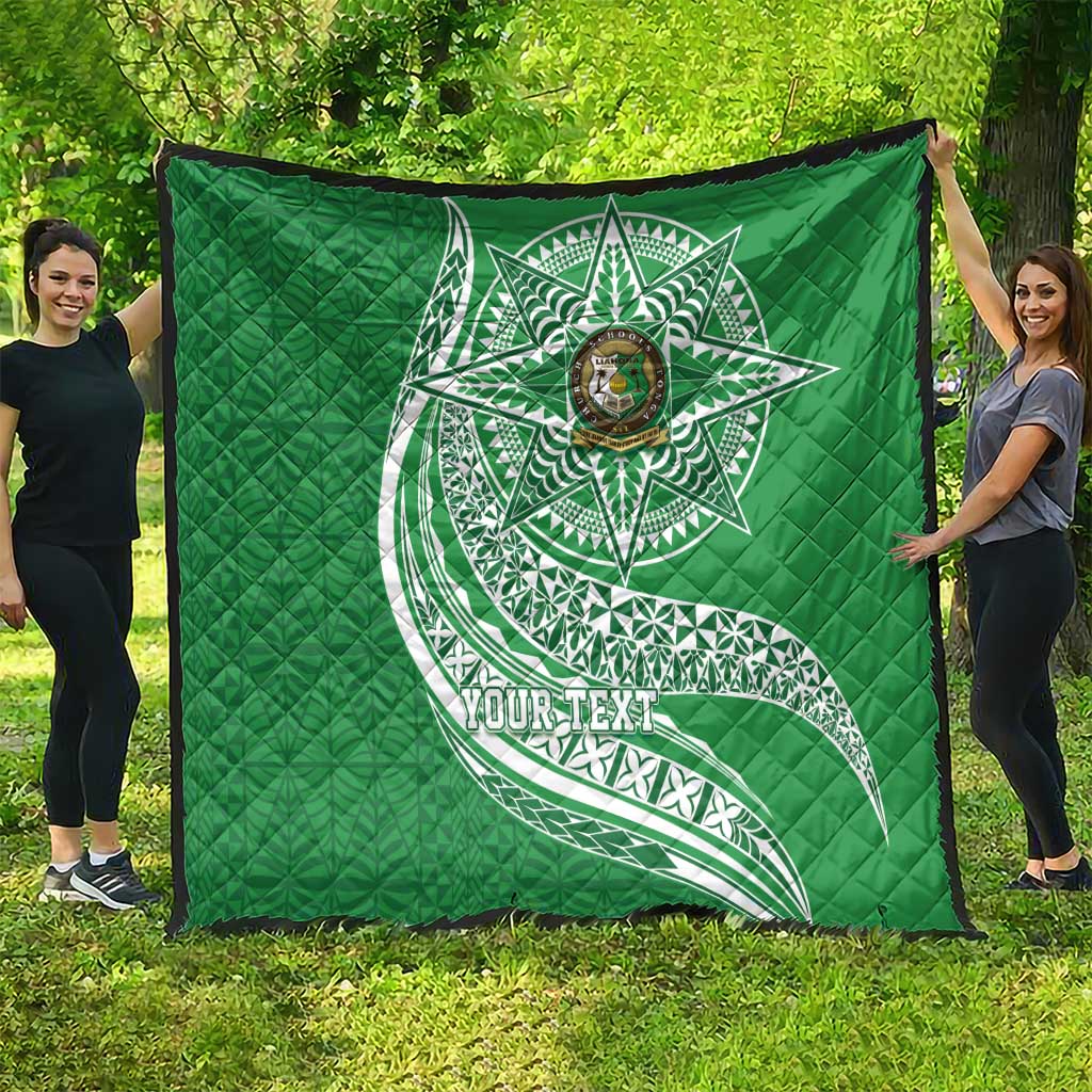 Tonga Liahona High School Personalized Quilt Ngatu Tokelaufeletoa Motifs