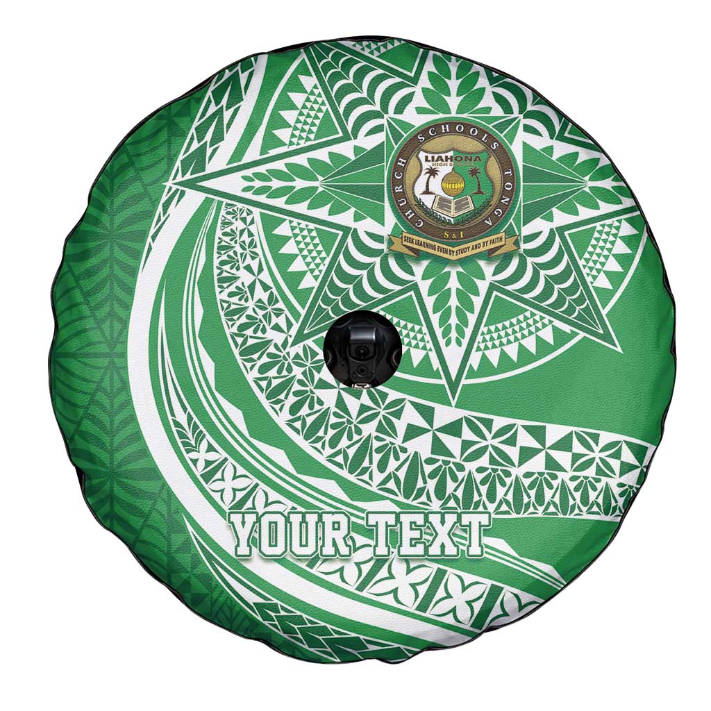 Tonga Liahona High School Personalized Spare Tire Cover Ngatu Tokelaufeletoa Motifs