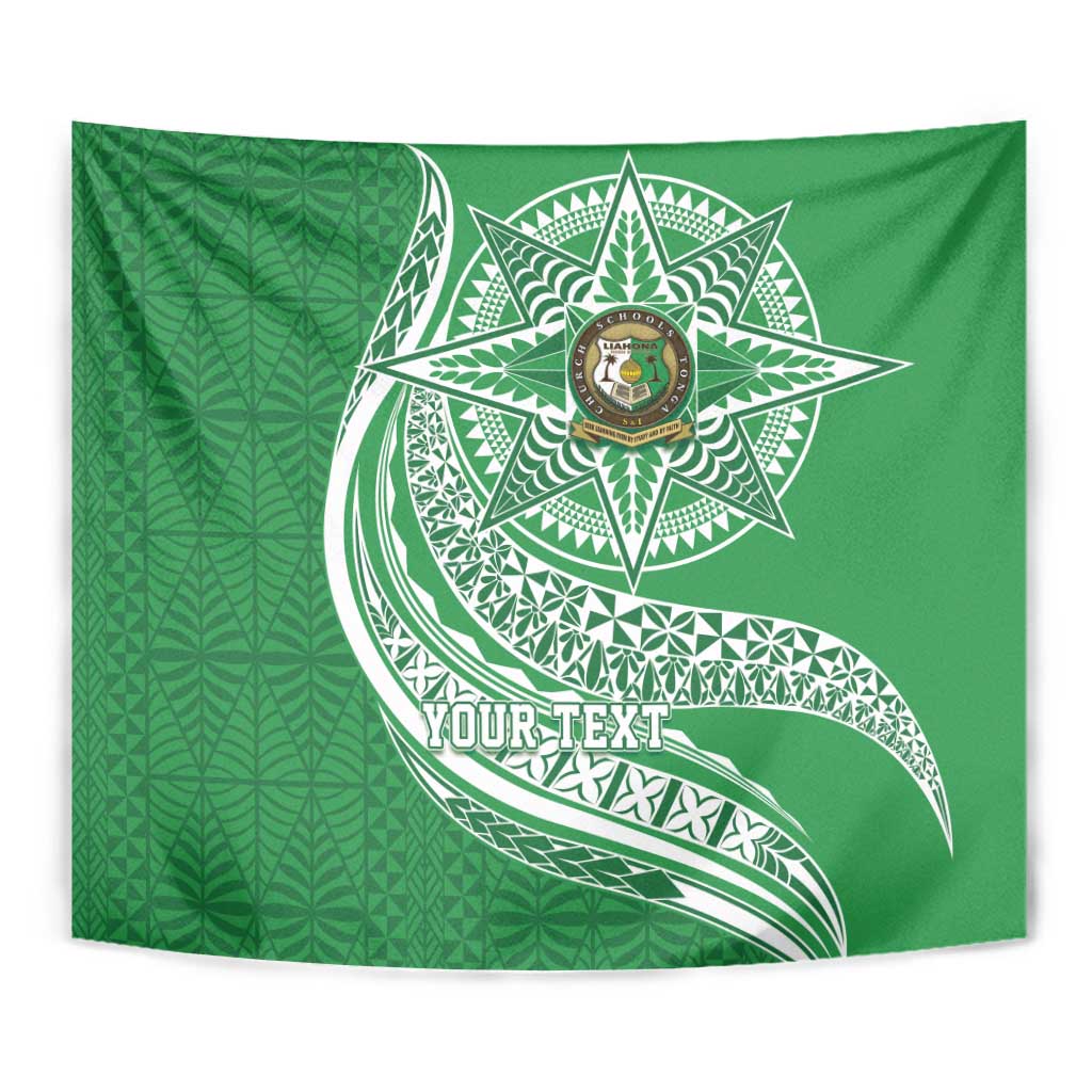 Tonga Liahona High School Personalized Tapestry Ngatu Tokelaufeletoa Motifs