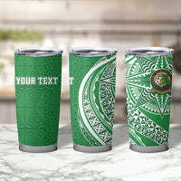 Tonga Liahona High School Personalized Tumbler Cup Ngatu Tokelaufeletoa Motifs