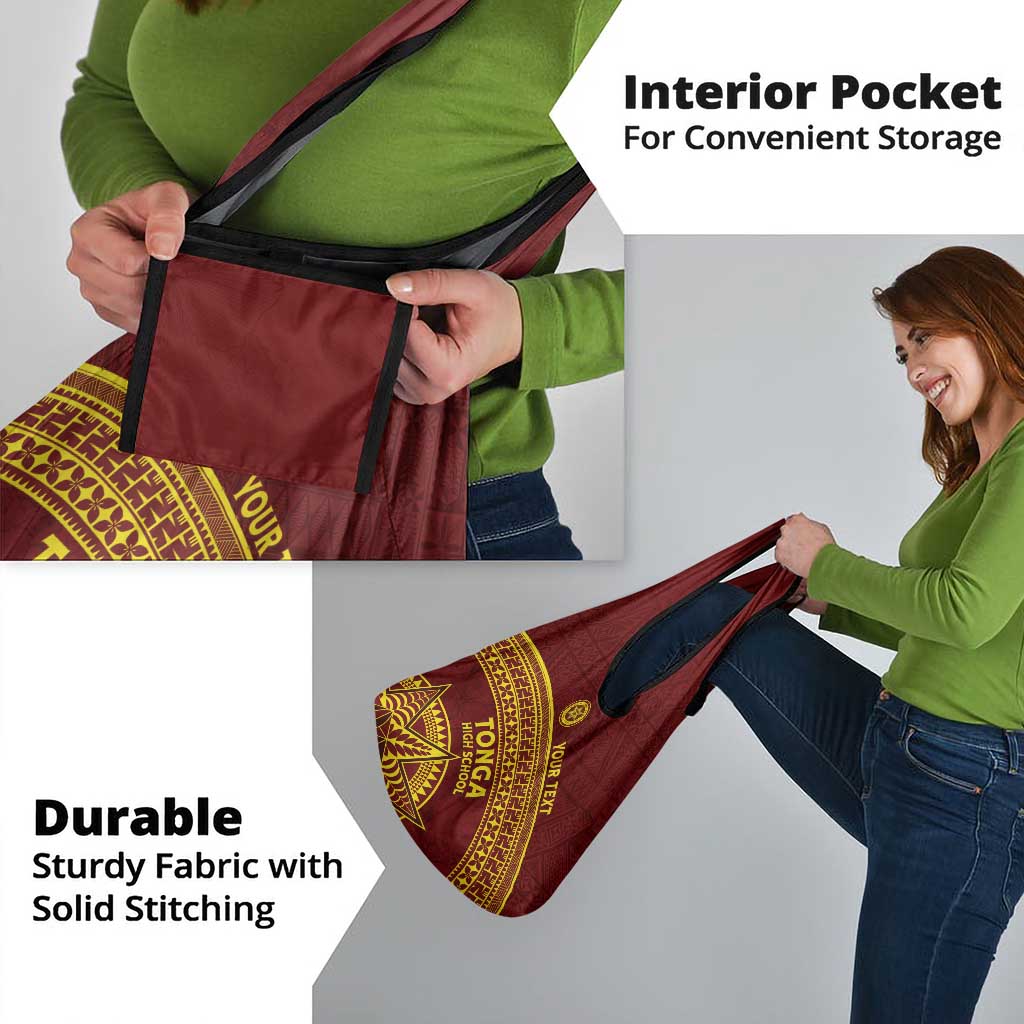 Tonga High School Grocery Bag THS Anniversary Ngatu Motif