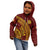 Tonga High School Kid Hoodie THS Anniversary Ngatu Motif