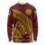 Tonga High School Long Sleeve Shirt THS Anniversary Ngatu Motif