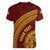 Tonga High School Women V-Neck T-Shirt THS Anniversary Ngatu Motif