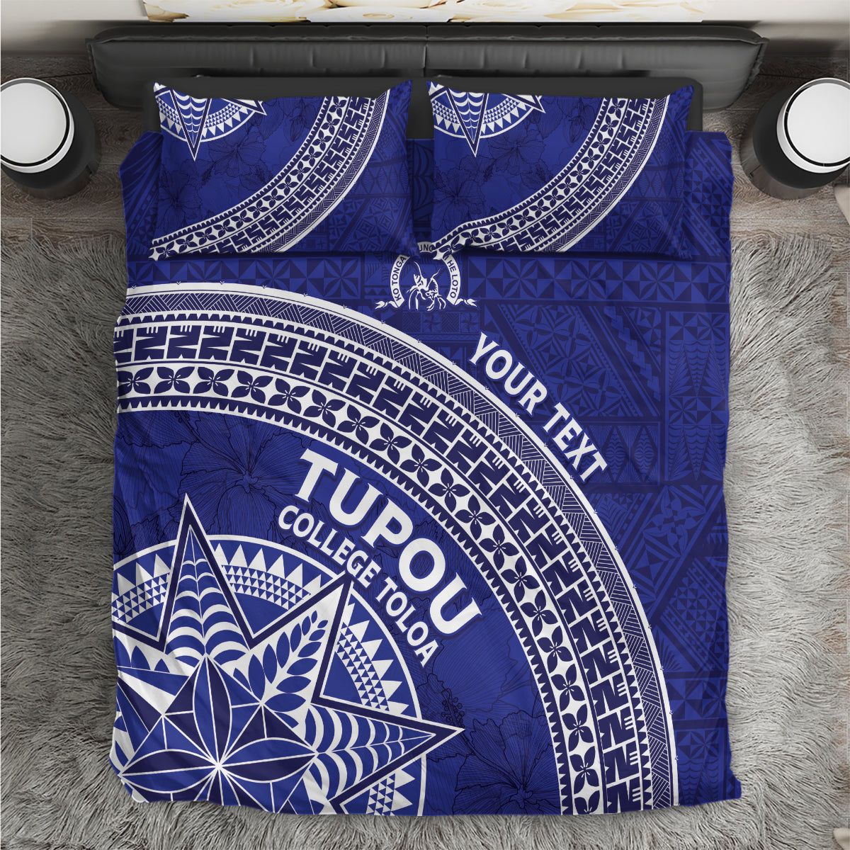 Tupou College Toloa Bedding Set Ngatu Tapa Mix Style