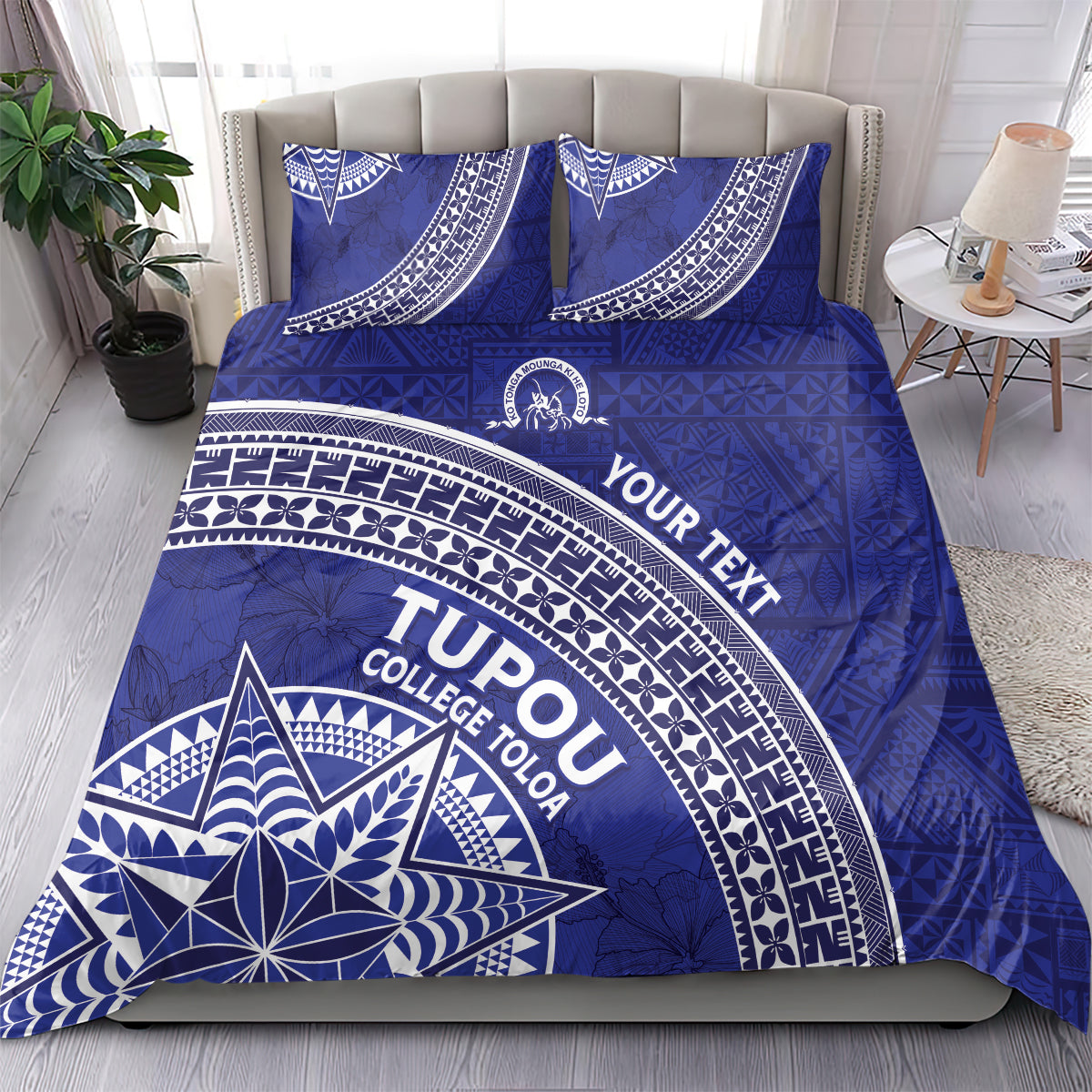 Tupou College Toloa Bedding Set Ngatu Tapa Mix Style LT7 - Polynesian Pride