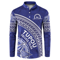 Tupou College Toloa Button Sweatshirt Ngatu Tapa Mix Style