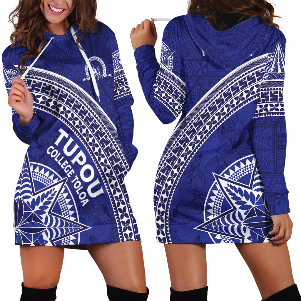 Tupou College Toloa Hoodie Dress Ngatu Tapa Mix Style LT7 - Polynesian Pride