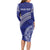 Tupou College Toloa Long Sleeve Bodycon Dress Ngatu Tapa Mix Style