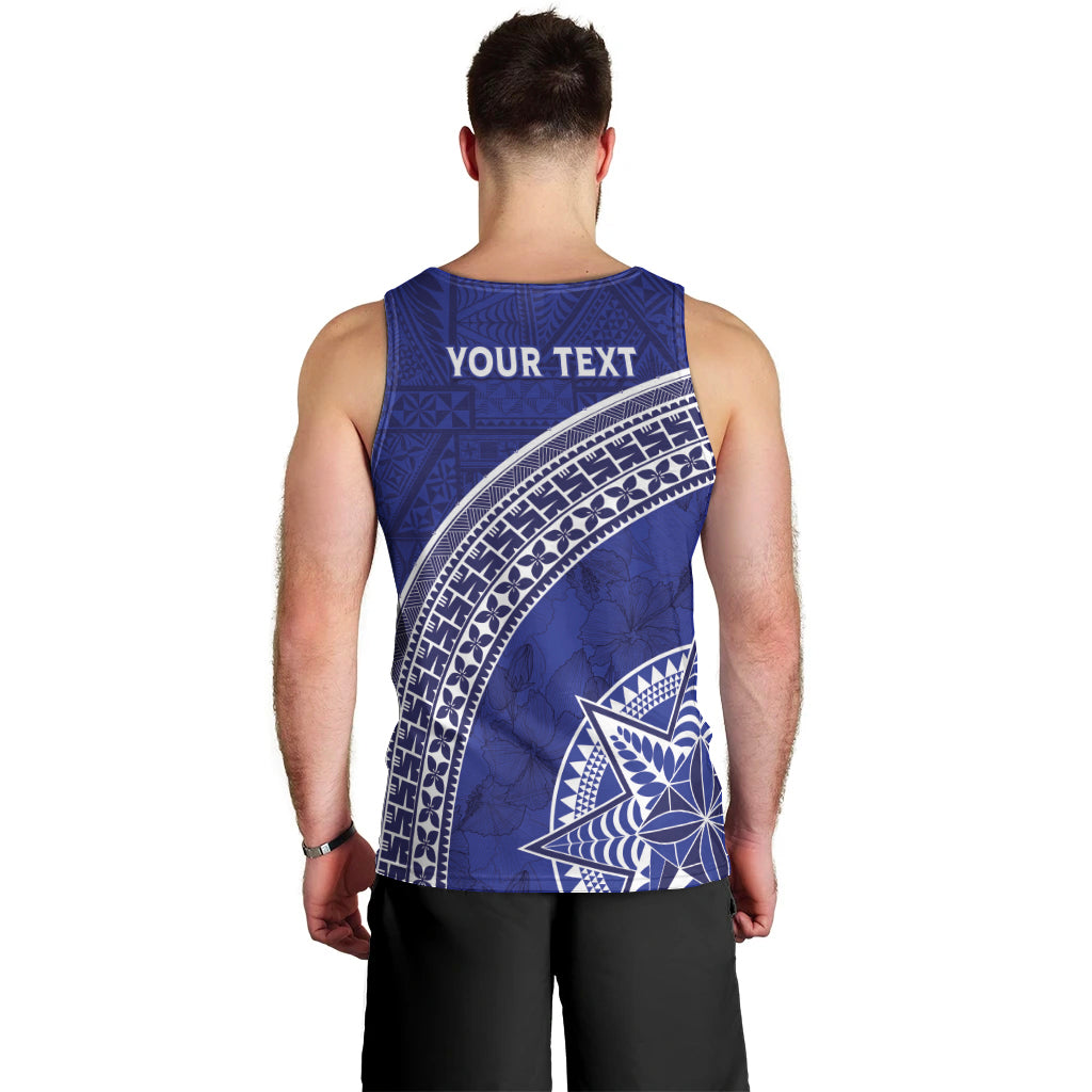 Tupou College Toloa Men Tank Top Ngatu Tapa Mix Style LT7 - Polynesian Pride