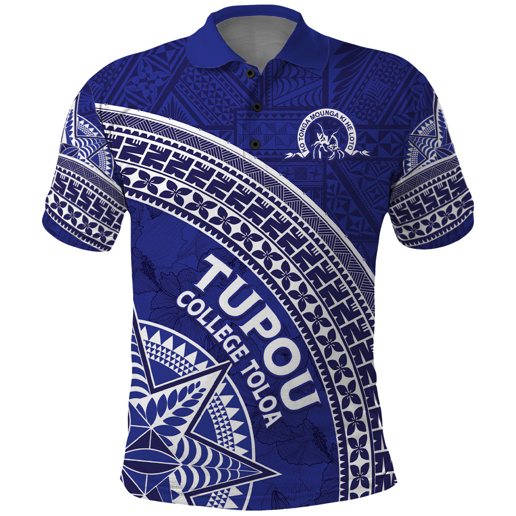 Tupou College Toloa Polo Shirt Ngatu Tapa Mix Style