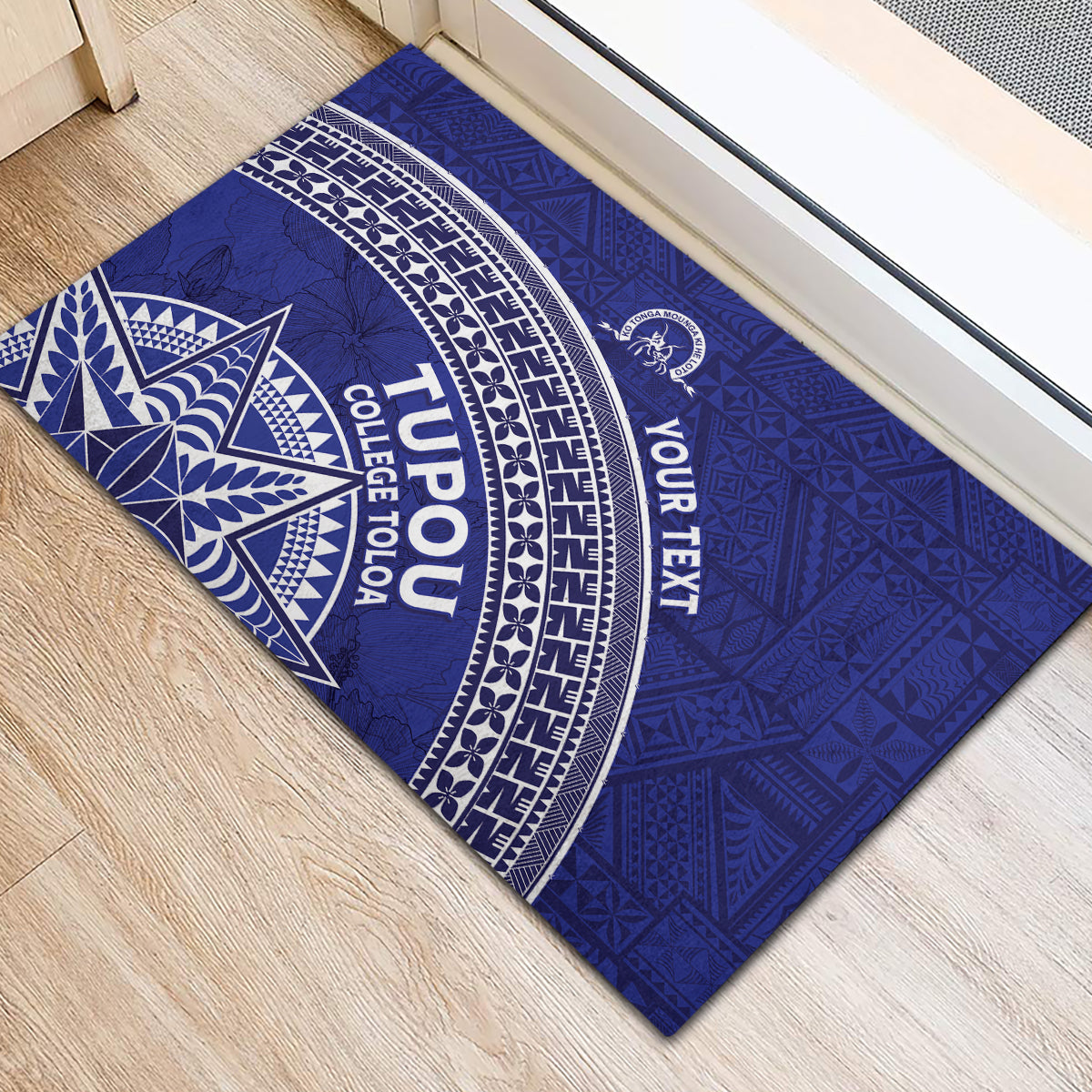 Tupou College Toloa Rubber Doormat Ngatu Tapa Mix Style LT7 - Polynesian Pride
