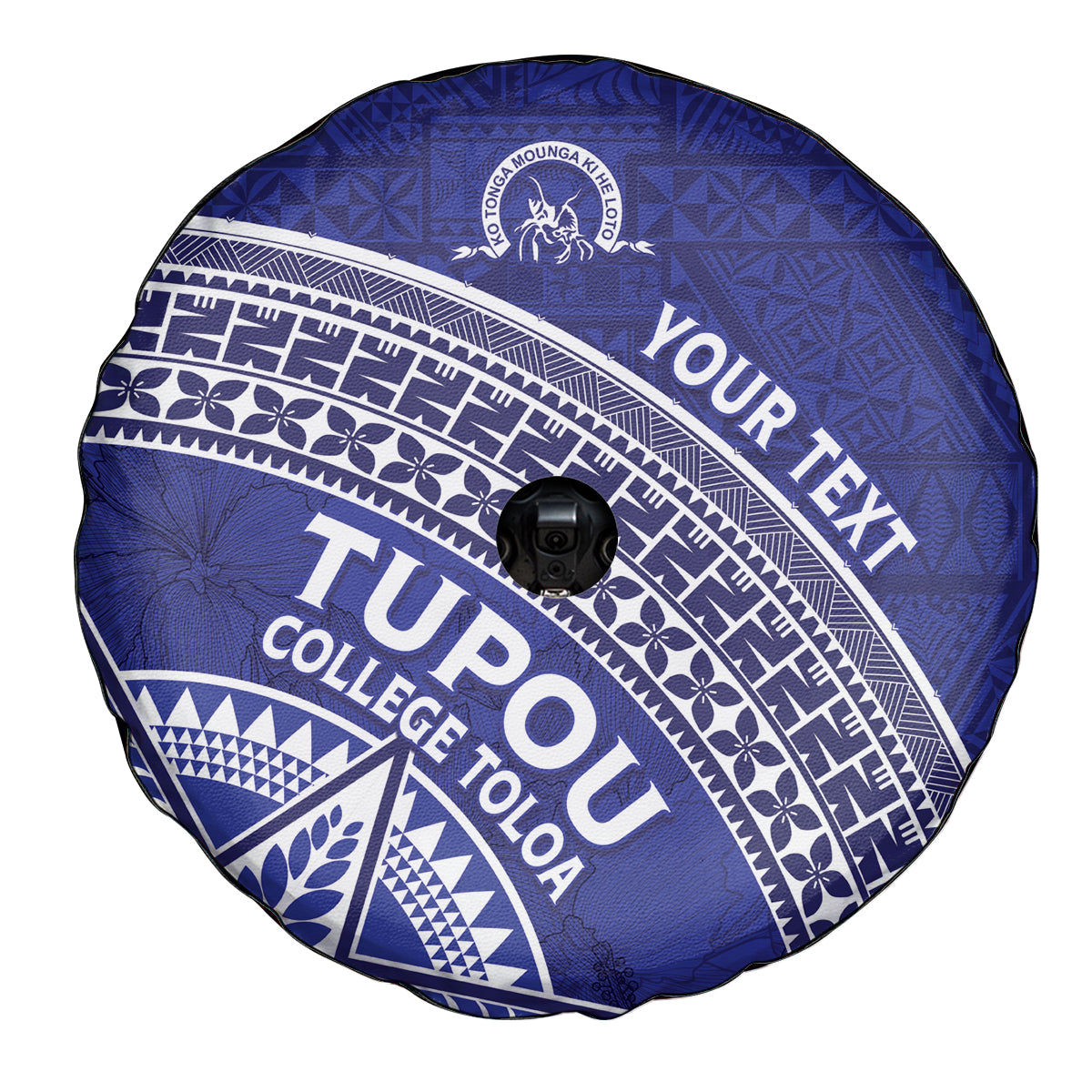 Tupou College Toloa Spare Tire Cover Ngatu Tapa Mix Style LT7 - Polynesian Pride