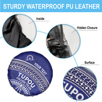 Tupou College Toloa Spare Tire Cover Ngatu Tapa Mix Style LT7 - Polynesian Pride