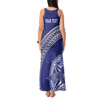 Tupou College Toloa Tank Maxi Dress Ngatu Tapa Mix Style LT7 - Polynesian Pride