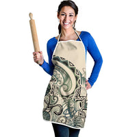 Aloha Hawaii Tapa Apron Summer Green Hawaiian Ipu - Polynesian Pride