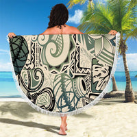 Aloha Hawaii Tapa Beach Blanket Summer Green Hawaiian Ipu LT7 - Polynesian Pride