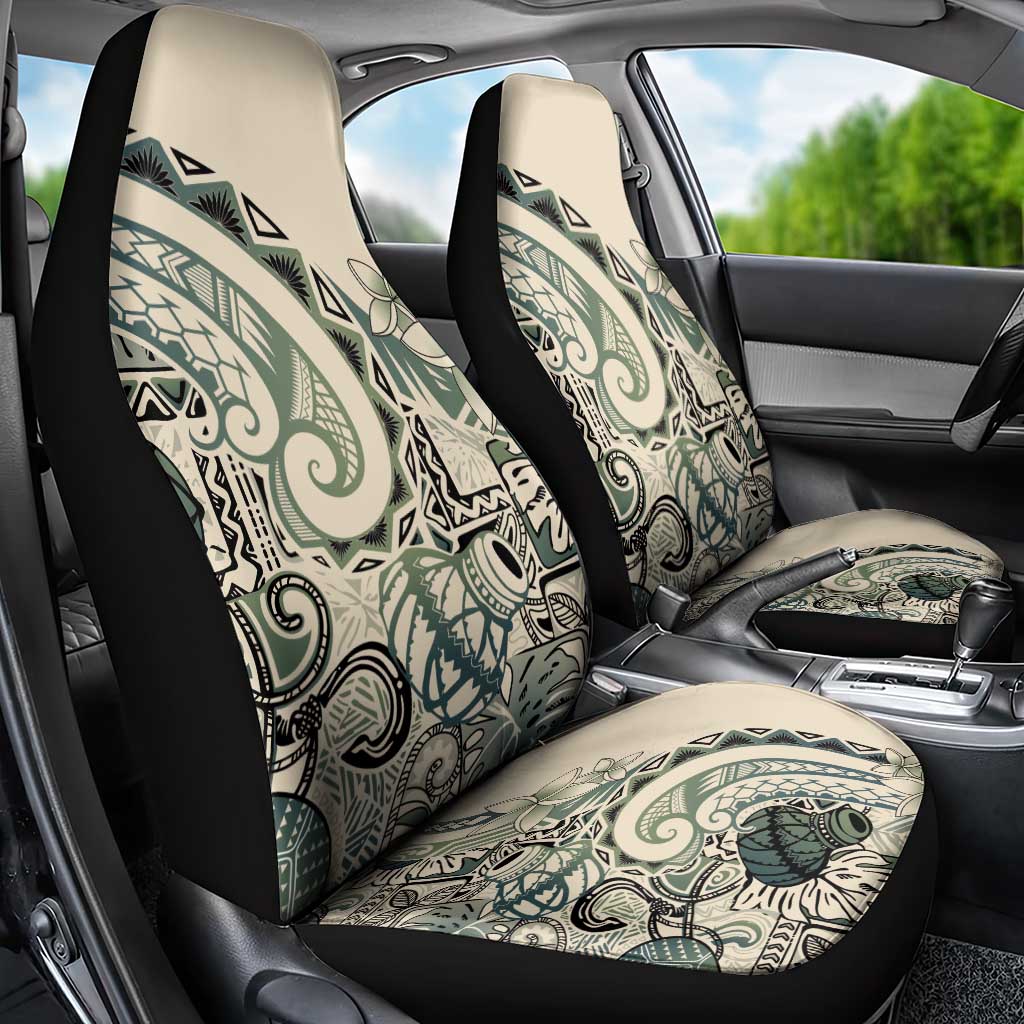 Aloha Hawaii Tapa Car Seat Cover Summer Green Hawaiian Ipu - Polynesian Pride