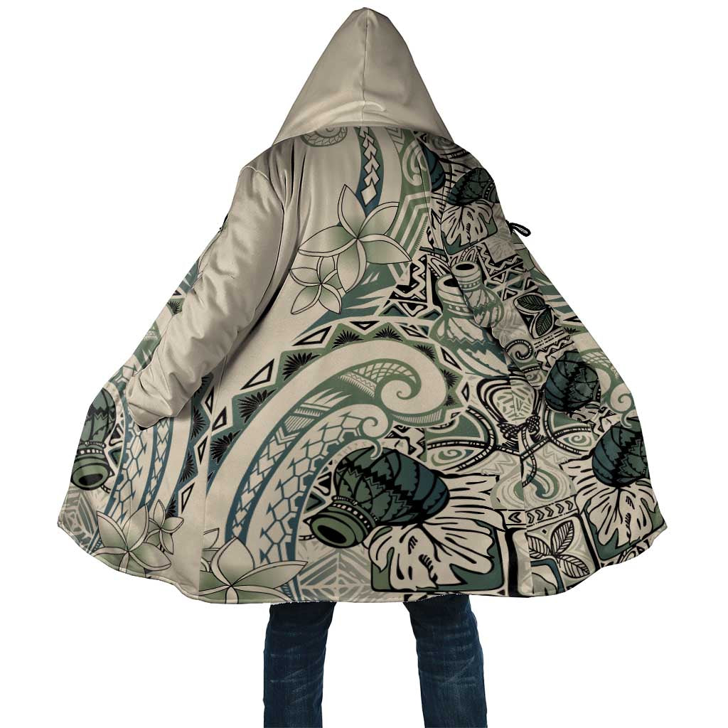 Aloha Hawaii Tapa Cloak Summer Green Hawaiian Ipu - Polynesian Pride