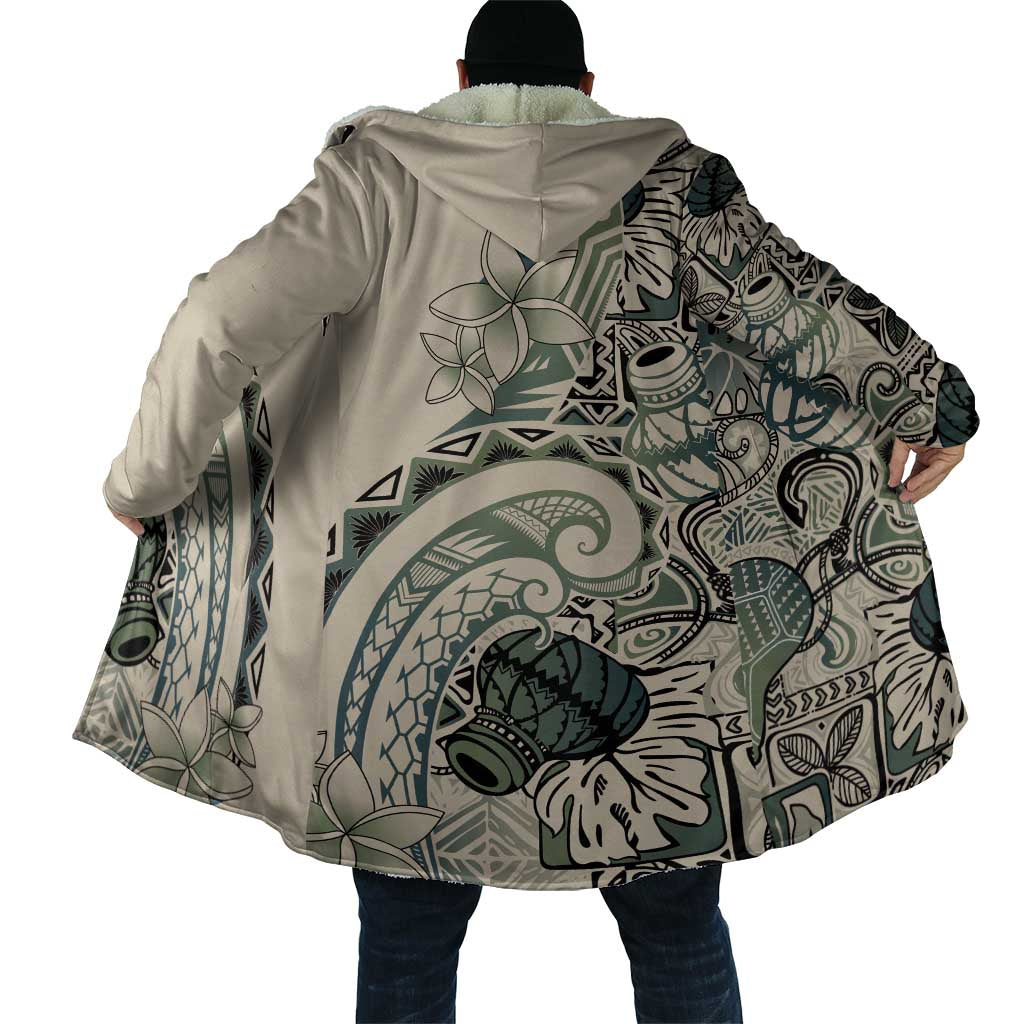 Aloha Hawaii Tapa Cloak Summer Green Hawaiian Ipu - Polynesian Pride