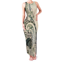 Aloha Hawaii Tapa Family Matching Tank Maxi Dress and Hawaiian Shirt Summer Green Hawaiian Ipu - Polynesian Pride