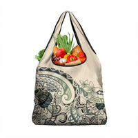 Aloha Hawaii Tapa Grocery Bag Summer Green Hawaiian Ipu LT7 1-pack One Size Emerald - Polynesian Pride