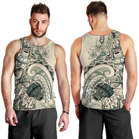Aloha Hawaii Tapa Men Tank Top Summer Green Hawaiian Ipu LT7 - Polynesian Pride