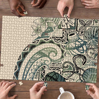 Aloha Hawaii Tapa Puzzle Summer Green Hawaiian Ipu - Polynesian Pride