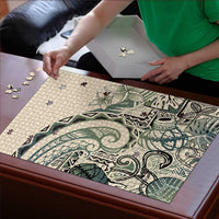 Aloha Hawaii Tapa Puzzle Summer Green Hawaiian Ipu - Polynesian Pride