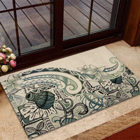 Aloha Hawaii Tapa Rubber Doormat Summer Green Hawaiian Ipu LT7 - Polynesian Pride