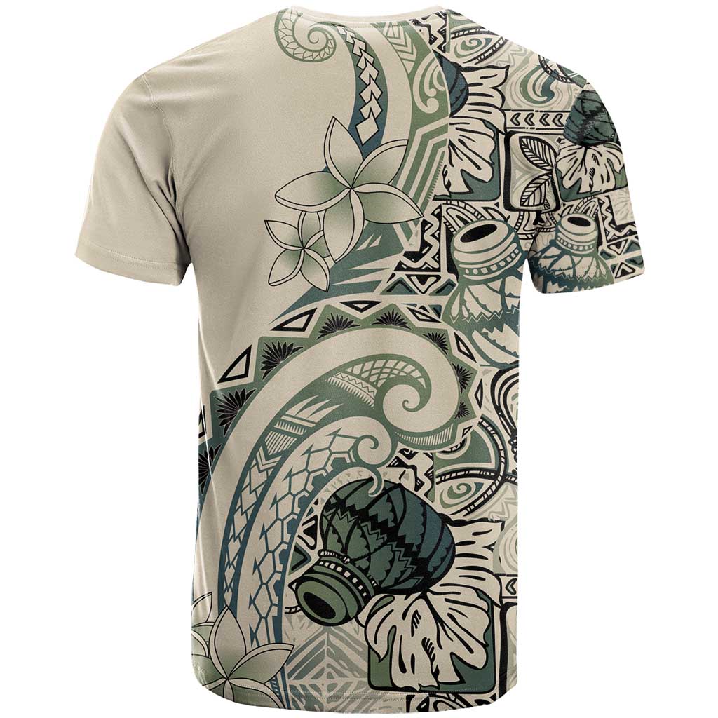 Aloha Hawaii Tapa T Shirt Summer Green Hawaiian Ipu - Polynesian Pride