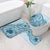 Aloha Hawaii Tapa Bathroom Set Cool Turquoise Hawaiian Ipu - Polynesian Pride