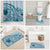Aloha Hawaii Tapa Bathroom Set Cool Turquoise Hawaiian Ipu - Polynesian Pride