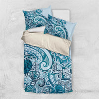 Aloha Hawaii Tapa Bedding Set Cool Turquoise Hawaiian Ipu - Polynesian Pride