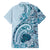 Aloha Hawaii Tapa Family Matching Summer Maxi Dress and Hawaiian Shirt Cool Turquoise Hawaiian Ipu - Polynesian Pride