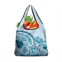 Aloha Hawaii Tapa Grocery Bag Cool Turquoise Hawaiian Ipu LT7 1-pack One Size Turquoise - Polynesian Pride