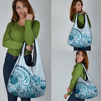 Aloha Hawaii Tapa Grocery Bag Cool Turquoise Hawaiian Ipu LT7 - Polynesian Pride