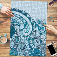 Aloha Hawaii Tapa Puzzle Cool Turquoise Hawaiian Ipu - Polynesian Pride