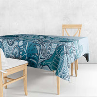 Aloha Hawaii Tapa Tablecloth Cool Turquoise Hawaiian Ipu LT7 - Polynesian Pride