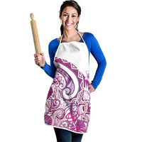 Aloha Hawaii Tapa Apron Vibrant Fuchsia Hawaiian Ipu - Polynesian Pride