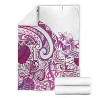 Aloha Hawaii Tapa Blanket Vibrant Fuchsia Hawaiian Ipu - Polynesian Pride