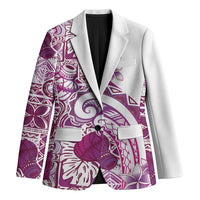 Aloha Hawaii Tapa Blazer Vibrant Fuchsia Hawaiian Ipu - Polynesian Pride